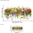 thumbnail image 2 of Charming Floral Bouquet Window Stickers! Reusable Peel-and-Stick Flower Window Clings & Decals - Perfect Spring & Summer Glass Window Decor for Fun Vibes, 2 of 6