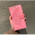 thumbnail image 7 of for iPhone 15 Plus/iPhone 14 Plus Wallet Case for Women,Butterfly Emboss PU Leather Flip Folio Cover Card Holder Stand Phone Case Wallet for iPhone 14 Plus/15 Plus 6.7 Inch (Pink), 7 of 7