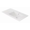 thumbnail image 2 of American Imaginations 35.5-in. W 1 Hole Ceramic Top Set In White Color - Drain Incl. AI-33003, 2 of 9