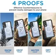 thumbnail image 2 of for Samsung Galaxy S25 Edge Case Waterproof [Fit for MagSafe] 360° Full Body Rugged Shockproof Case for S25 Edge 6.7" [IP68 Underwater][Built-in Screen Protector & Lens Protector], 2 of 7