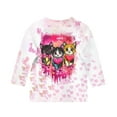 thumbnail image 4 of 3 Kid Girl Boy Tops Shirts Cute Cat Print Top for Girls - 3/4 Sleeve T Shirts, Kittens Love Crewneck Blouse, 4 of 5