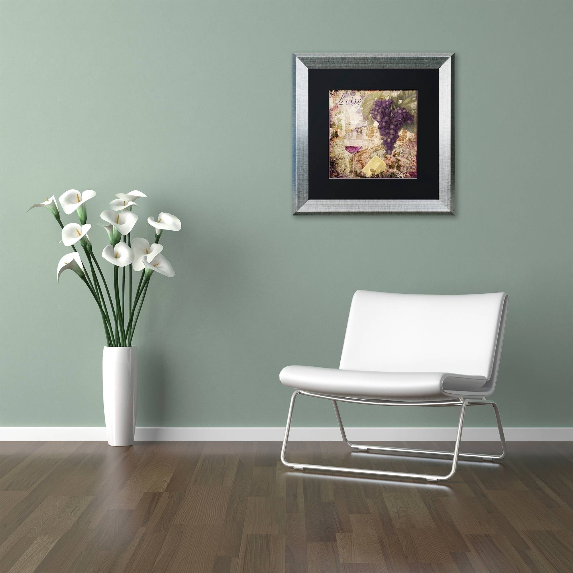 Trademark Fine Art "Wine Country II" Canvas Art by Color Bakery Black Matte, Silver Frame