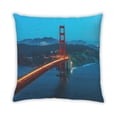 thumbnail image 2 of Ahgly Company Sites Golden Gate Bridge Indoor Throw Pillow, 18 inch by 18 inch, 2 of 6