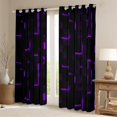 thumbnail image 2 of Erosebridal Plaid Buffalo Curtains Pack of 2 (42Wx63L),Geometric Grid Black Out Curtains,Neon Gradient Curtains for Living Room,Boys Bedroom Decor, 2 of 6