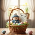 thumbnail image 3 of Handmade Mini Bunny Hug Cute Easter Gift, 2026 New Soft Plush Rabbit Mini Bunny Hugs in Box with Card, Easter Basket Bunny Stuffer Women Men for Birthday, Mother's Day, Valentine's Day (Brown), 3 of 7