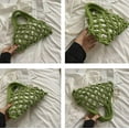 thumbnail image 4 of Kukuzhu Women Cotton Rope Top-handle Bag Summer Beach Handwoven Handbag Cotton Crochet Fishing Net Handbag Casual Bag Pouch Purse, 4 of 7
