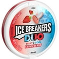thumbnail image 2 of Ice Breakers Duo Fruit + Cool Sugar Free Mints, Strawberry 1.30 oz, 8 ea (Pack of 2), 2 of 2
