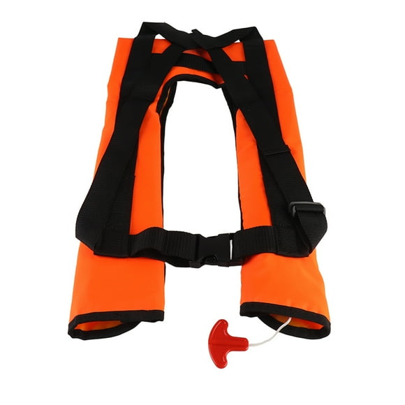 Veste de Sauvetage Auto-Gonflable en Tissu Nylon TPU 150kg / 330lb Gilet de Flottabilité pour Kayak Natation Bateau
