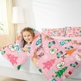 thumbnail image 4 of Castle Fairy 3-Piece Full Size Comforter Set, Santa and Snowman Christmas Print, 4 of 8
