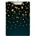 thumbnail image 1 of FMSHPON Golden Stars Clipboard Hardboard Wood Nursing Clip Board and Pull for Standard A4 Letter 13x9 inches, 1 of 6