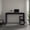 Black, variant on TUHOME Solid Wide Writing Desk with 3 side Open Storage Shelves, Top Workspace, Freestanding