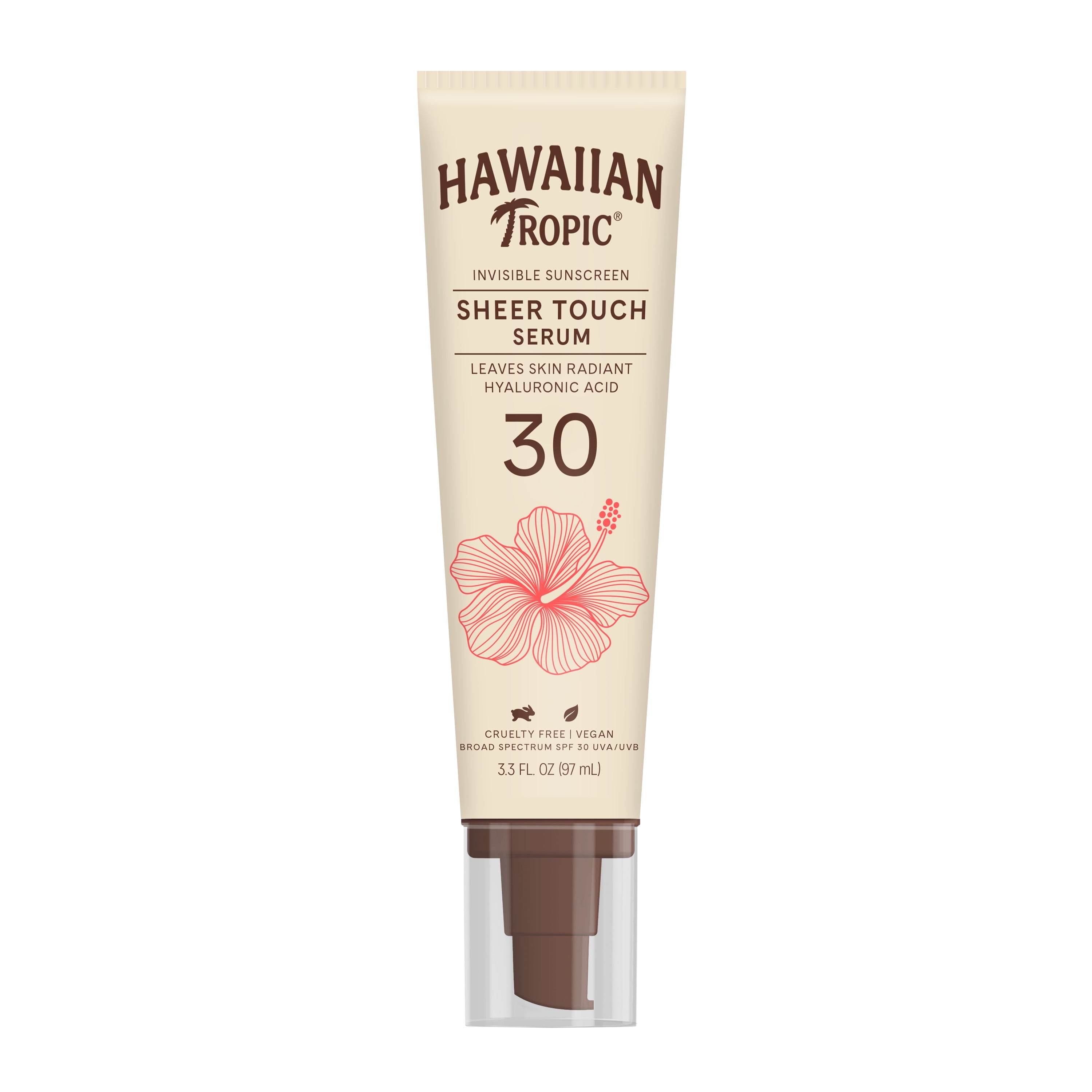 Hawaiian Tropic Sheer Touch Invisible Sunscreen Serum 3.3 Oz, SPF 30