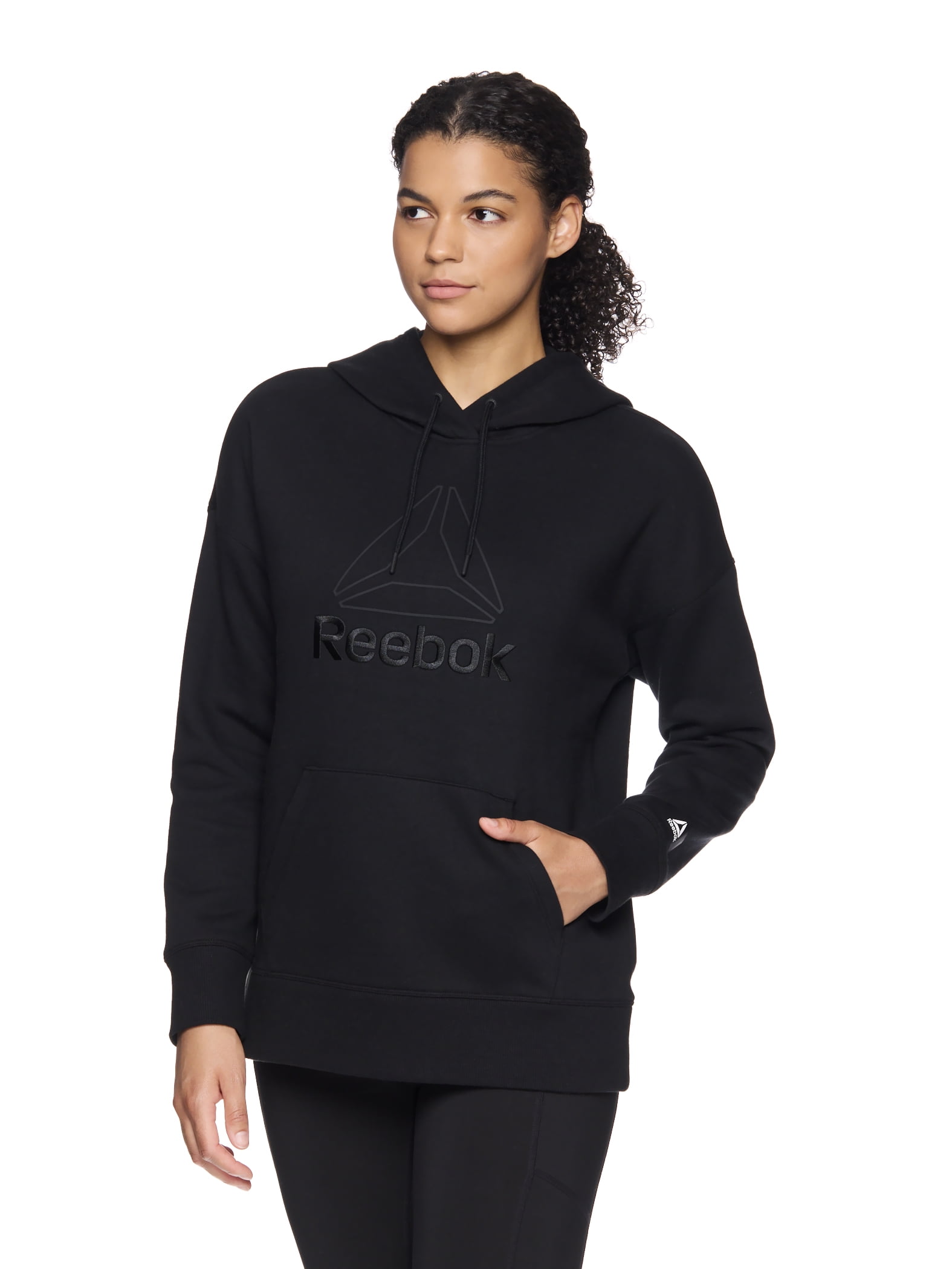 Reebok Women's and Women's Plus Large Logo Hoodie with Pocket, Sizes XS-4X