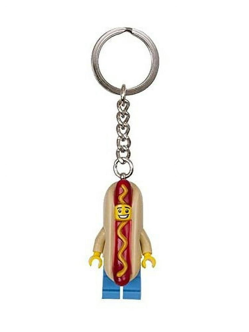 Cool Hot Dog Guy Keychain, Authentic LEGO¬Æ Minifigure 853571