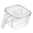 thumbnail image 3 of Caja De Condimentos Para Especias, Estante Transparente Para Condimentos, 4 Compartimentos, Tarro Para Especias Con 4 Cucharas Para Azúcar, Sal, Pimienta Y Otras Especias, 3 of 8
