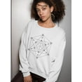 thumbnail image 2 of Shapes In Pattern Sweatshirt Women -SPIdeals Designs, Female XX-Large, 2 of 4