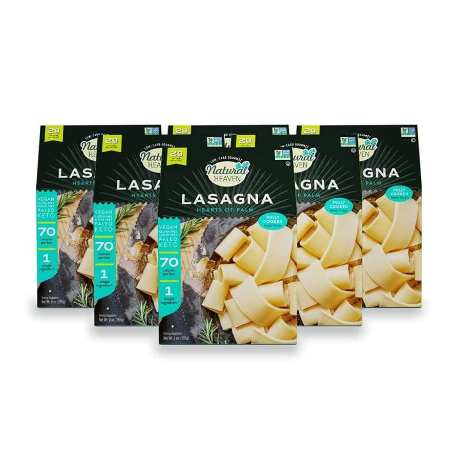 Veggie Pasta Hearts of Palm Noodles by Natural Heaven Lasagna Size 6
