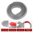 thumbnail image 3 of REGALWOVEN Collapsible Shower Barrier, Silicone Water Splash Guard Strips Self Adhesive Grey 79 inch, 3 of 7