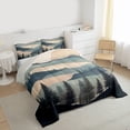 thumbnail image 3 of Homewish Natural Botanical Queen Comforter Set,Pine Tree Bedding Sets,Beige Green Bedding Comforter Set For Adults,Luxury Bedroom Decor Reversible,3pcs, 3 of 8