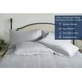 thumbnail image 5 of Delara 100% Organic Cotton King Flat Sheet, 400-Thread Count, GOTS Certified, Ultra Soft, Moisture-Wicking, 108 x 105 Inches, Light Grey, 5 of 7