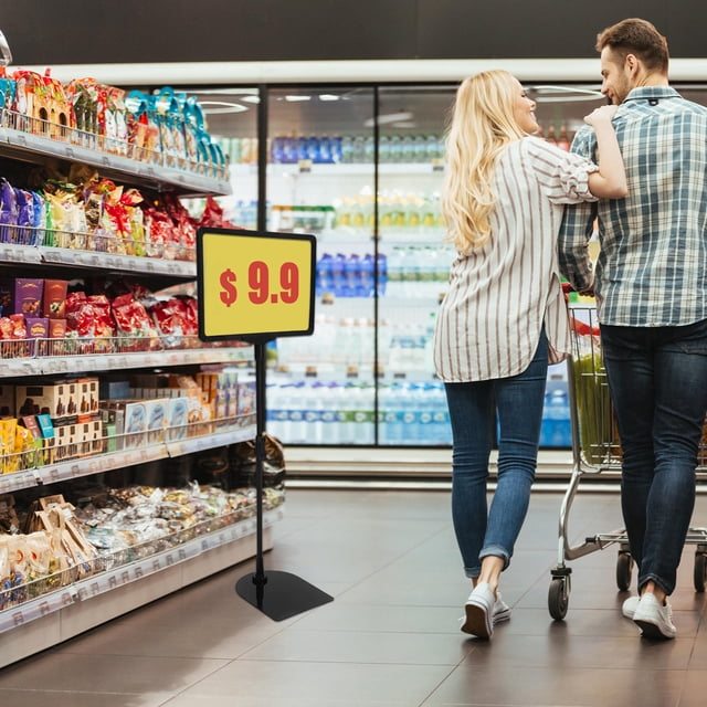 unbranded 1Jgo Etiquetas De Precio Plástico Negro Para Señalización En Supermercados