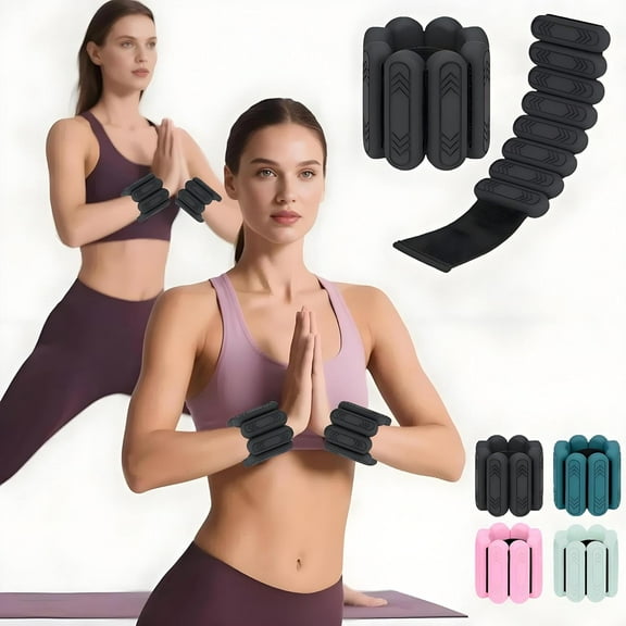 Ankle Weights Set of 2(1 lb/2 lb Each) – Premium Adjustable Wrist & Ankle Weights for Women Men, Strength Training Silicone Bracelets for Swimming, Running, Pilates, Yoga, Gym