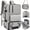 Gray, variant on Large Travel Backpack for Women Duffle Bag With Shoes & Laptop Compartment Men Laptop Bag Airline Approved Carry On Backpacks Waterproof Gym Bags Hiking Casual Daypack