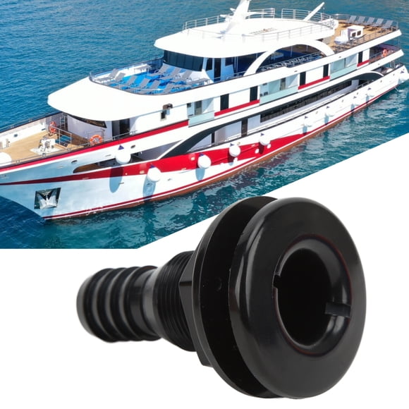 1in Thru Hull Fitting Thru Hull Connector Thru Hull Accessory Hose Connection for Boats Marines