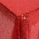 Décorations pour la Maison en Tissu de satin Rouge Monochrome – image 5 sur 5