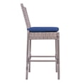 thumbnail image 6 of Prime Garden Rattan Patio Bar Stool with Cushion Set of 2 Navy, 6 of 7