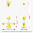 thumbnail image 2 of Juguetes para mascotas, divertido palo para gato, gente de primavera, suministros divertidos para gatos, suministros para mascotas (amarillo) Sailing Electrónica, 2 of 5