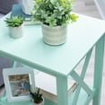 thumbnail image 4 of Linon Edmiston Indoor End Table with Shelf, 22" Tall, Mint Green, 4 of 10