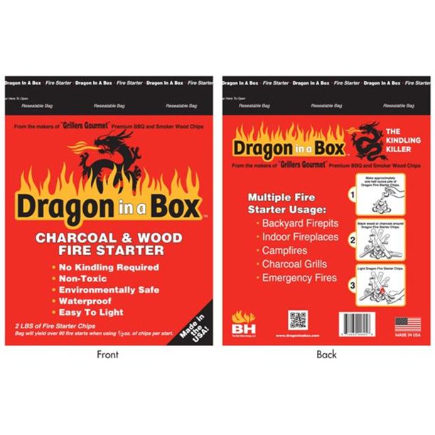 Dragon In A Box 3900605 Fire Starter Bag, 2 lb