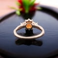 thumbnail image 6 of SHREENATHJEWELRY 6MM / 2Ct Natural Sunstone Wedding Ring- CZ Diamond Cross Over Statement Jewelry Orange Gemstone Gift Ring, 6 of 6