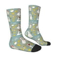 thumbnail image 3 of Uemuo Cute Farm Birds Pattern Women's Crew Socks, Soft Durable Breathable Moisture-Wicking with Odor Control Cotton socks, 3 of 9