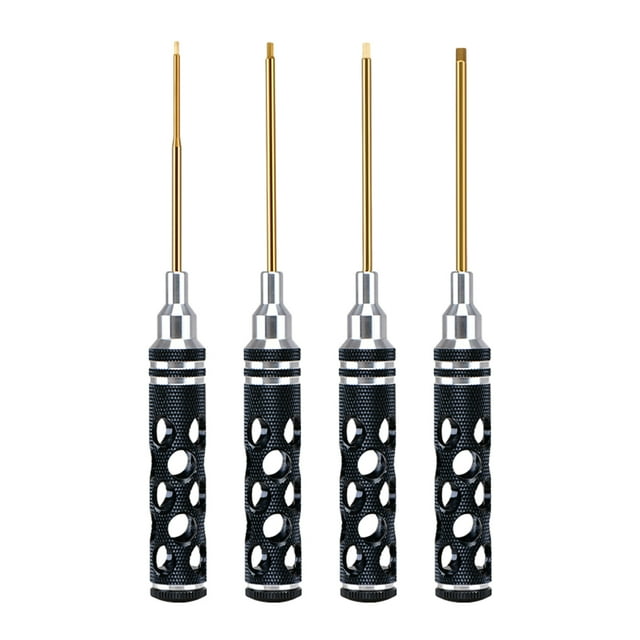 Scienceny Juego de Herramientas de destornillador hexagonal con mango hueco, 4 pack/lote, herramienta de destornillador hexagonal con mango hueco Type3 NO3