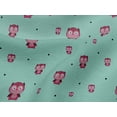 thumbnail image 4 of oneOone Viscose Jersey Fabric Dot & Cartoon Owl Bird Print Fabric BTY 60 Inch Wide, 4 of 4