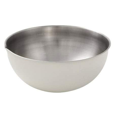 

4500ml Stainless Steel Home Kitchen Mixing Bowl Scale With Spout proof Salad