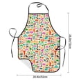 thumbnail image 2 of Pofeuu Travel Print Aprons with Pockets, Cute Aprons for Kitchen, Cooking, Server, Barber, Chef Apron, 2 of 7