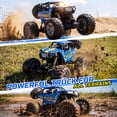 thumbnail image 5 of JoyStone  Metal Car Large 1:8 Scale 4WD Remote Control Monster Truck with 2 Batteries for Kids and Adults 2.4Ghz All Terrain Off-Road Vehicle, Blue, 5 of 11