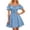 Blue, variant on Women off the Shoulder Pirate Dress Pirate Costume Halloween Cosplay Halloween Costume Woman Size S-2XL