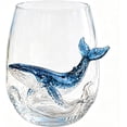 thumbnail image 5 of Handmade Octopus Drinking Glass, Blue Ringed Tentacle Tumbler, Artisanal Ocean Barware for Coastal Home Decor, 5 of 6