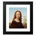 thumbnail image 2 of Ernst Deger 15x17 Black Modern Framed Museum Art Print Titled - Portrait of a Young Woman (1835), 2 of 5