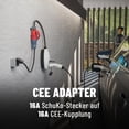 thumbnail image 2 of Powerful Schuko to CEE Coupling 11KW EV Charger Adapter Convert Schuko to CEE 5P, 2 of 12