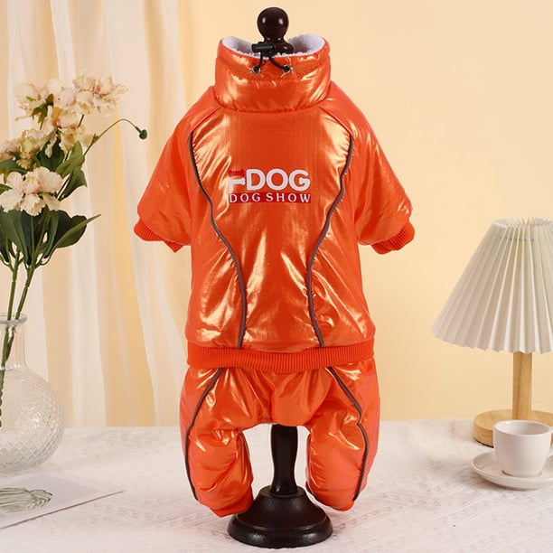 Chaqueta de algodón para mascotas Espesar Invierno Cálido Perros Monos Cachorro Outwear (Naranja L) Ndcxsfigh Para estrenar