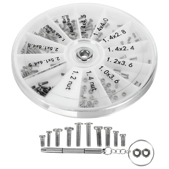FACEGA 1 Set Eyeglass Repair Kit Glasses Screws Eyeglass Screwdriver Repair Supply