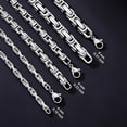 thumbnail image 3 of 4mm/6mm/8mm/10mm/12mm stainless steel chain Cuban chain/Cuban/figaro/Byzantine chain necklace men's stainless steel necklace, 40.64cm - 66.04cm, 3 of 5
