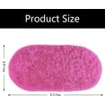 thumbnail image 5 of Dwelke Fluffy Rugs for Bedroom,Shag Cute Area Rug for Girls/Boys and Kids Baby Room Home Decor,Oval Indoor Carpet for Nursery Dorm Living Room 2.6'x 5.3'Hot Pink, 5 of 6