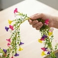 thumbnail image 7 of lzexuh 5.9 ft Artificial Morning Glory Vine Garland,Faux Hanging Flower Swag for Mantel Wall,Realistic Floral Vine for Indoor Fireplace Decor, 7 of 7
