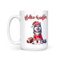 thumbnail image 2 of Hello Winter Alaskan Malamute Football Snowman Welcome Snowy Morning Mug Alaska Mal Dog Lovers Gifts Coffee Tea Cup - 01012, 2 of 4